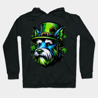 Kerry Blue Terrier in Saint Patrick's Day Celebration Hoodie